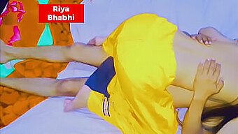 Indian Couple Engages In Doggy Style After Passionate Seduction And Kissing | Riya Bhabhi