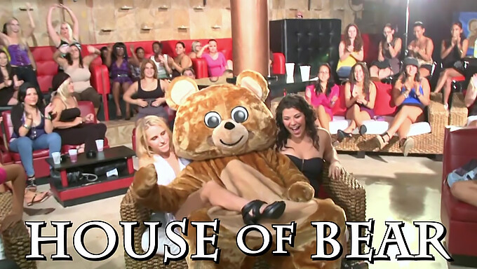 Wild Cfnm Party With Dancing Bear And Horny Babes Blowing And Fucking!