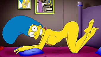 Marge, The Naughty Housewife, Moans In Ecstasy As She Gets Filled With Hot Cum In Her Butt